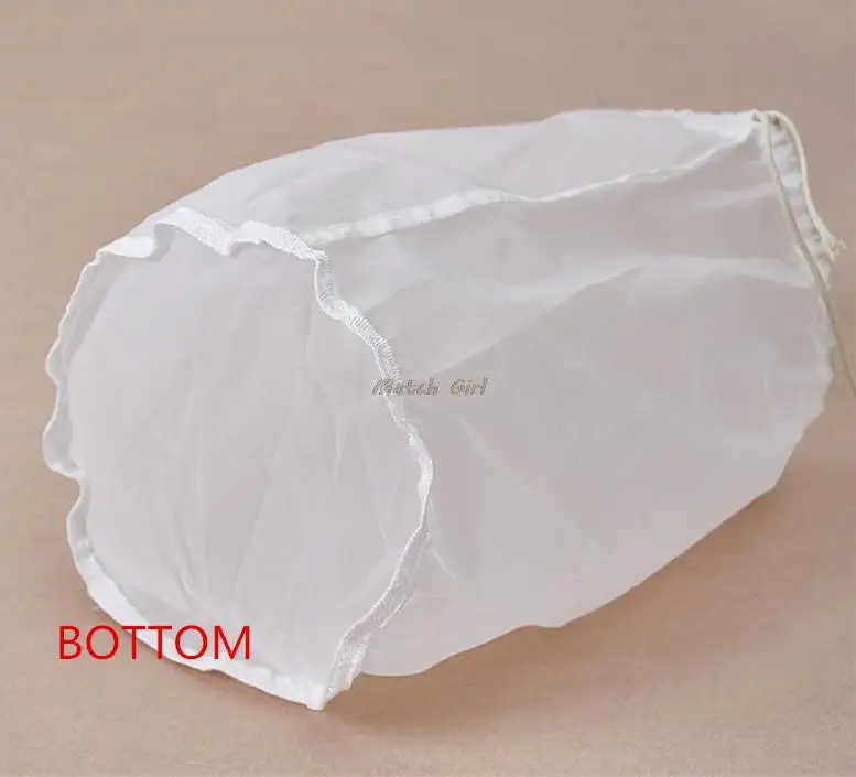 

5pcs/lot- 19cm Diameter Cylindrical 150/75/48 micron food grade Filter Bag for Tea Milk Juice Wine Liquid filtering mesh