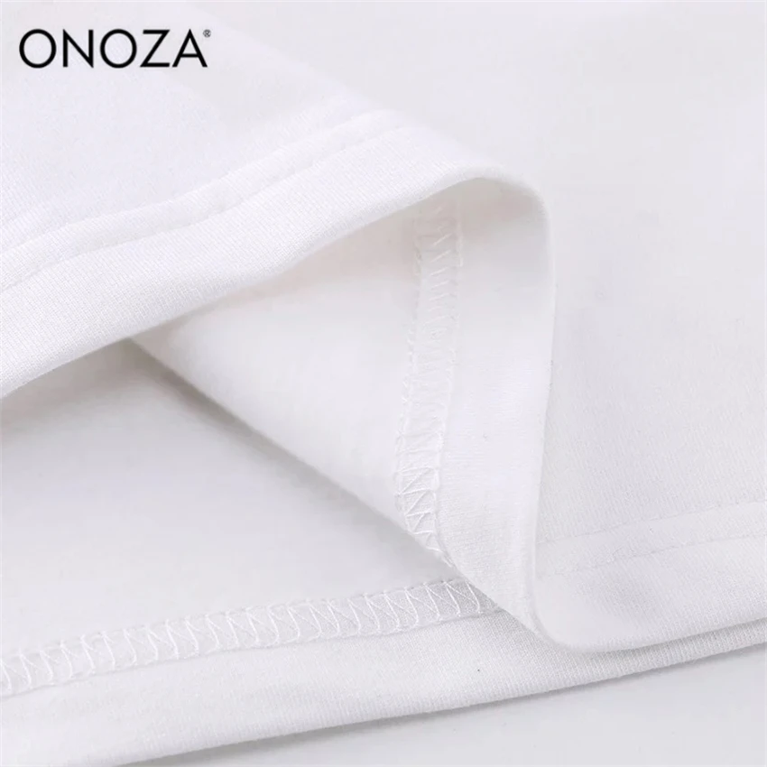 ONOZA футболка Для женщин Топы Новое поступление Летнее для девочек короткий рукав