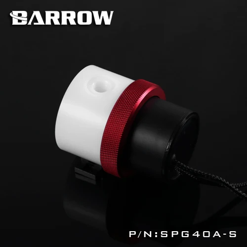 White-Red Курган D5 насос коробка комплект PWM 18 Вт+ резервуар для водяного охлаждения прозрачный/черный/белый POM SPG40A-S - Цвет лезвия: White-Red