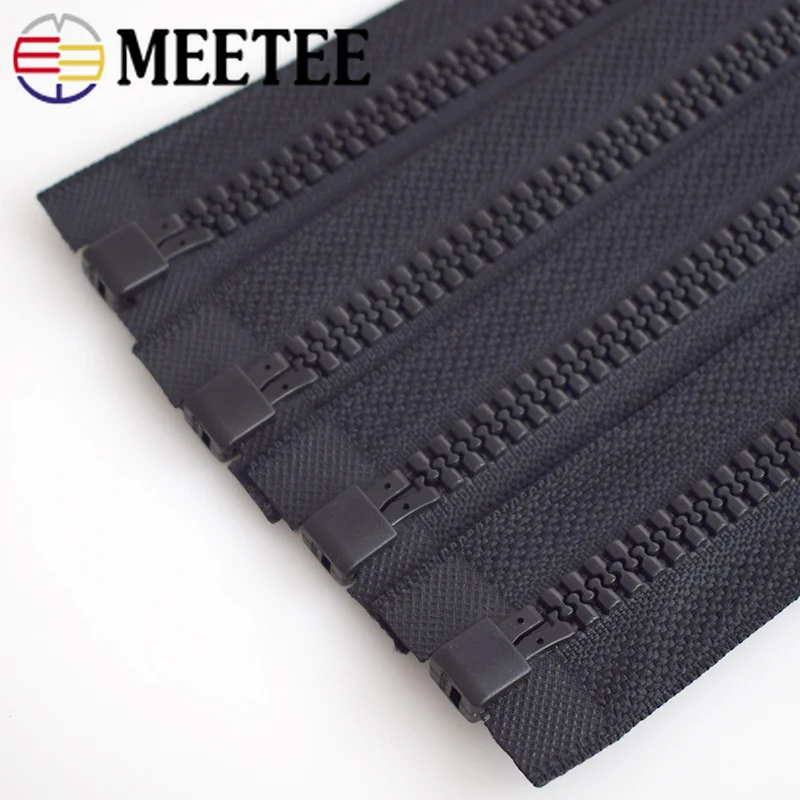 Meetee 2 шт 8# Экологичная Open-end молния из смолы для шитья куртки пальто вниз молнии для шитья DIY аксессуары для одежды