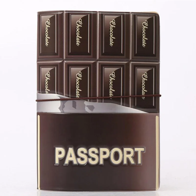 chocolate Дорожная 3D обложка для паспорта для девушек, студенток, мультфильм, русский паспорт, чехол, бизнес-билетный держатель для карт, женская организация, розовый - Цвет: chocolate