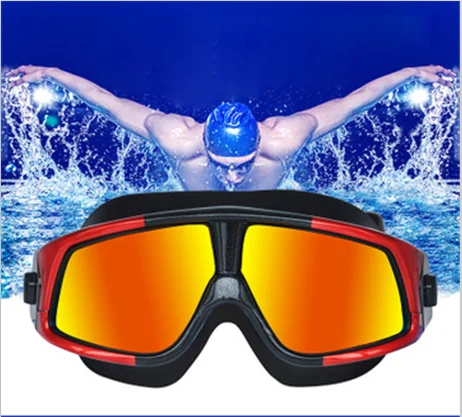Мужские и мужские плавательные очки wo водонепроницаемые незапотевающие супер