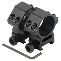 2x tactical 30mm scope mount flashlight laser sight rings medium profile picatinny weaver 20mm rail mount hunting accessories