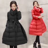 2021 new womens coat winter down jackets women black long coat silm warm parkas outerwear womens clothing x979