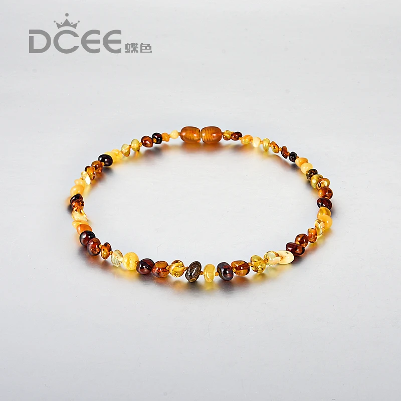 Ожерелье янтарного цвета для прорезывания зубов 32 см сертификат keepsake подлинное