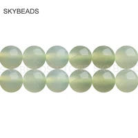 natural serpentine jade semi precious stone beads for bracelet making full strand soft green 2 holes beads wholesale supply