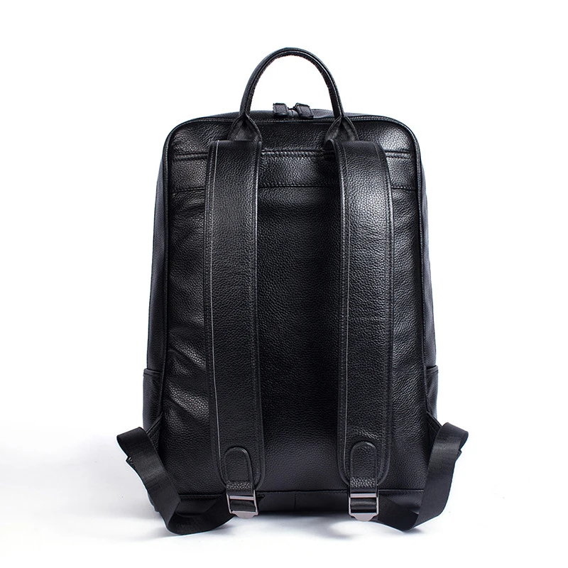 Мужские рюкзаки из 100% натуральной коровьей кожи модный студенческий рюкзак для