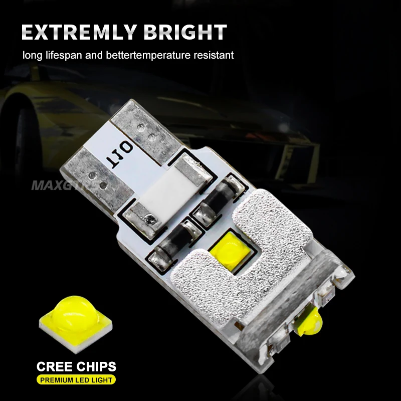 5X T10 W5W 168 194 CANBUS без ошибок чип CREE LED 3 SMD Автомобильная фотолампа для парковки лампы
