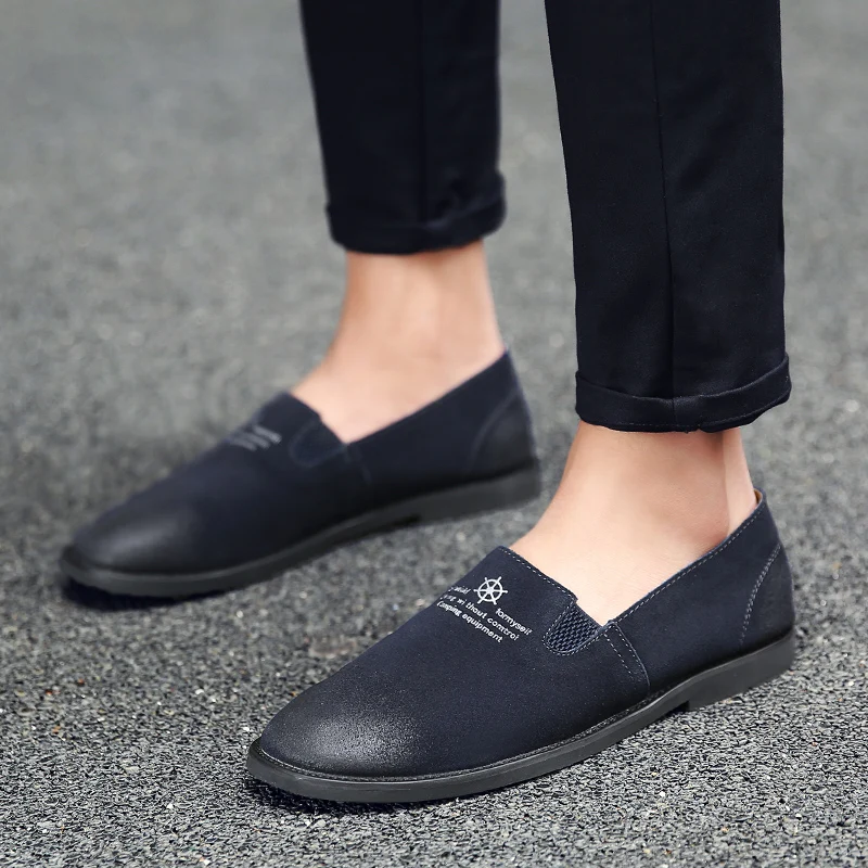 ZDRD Мужчины Замши Вождения Обувь Дышащий Мягкие Мокасины Скольжения на Ручной