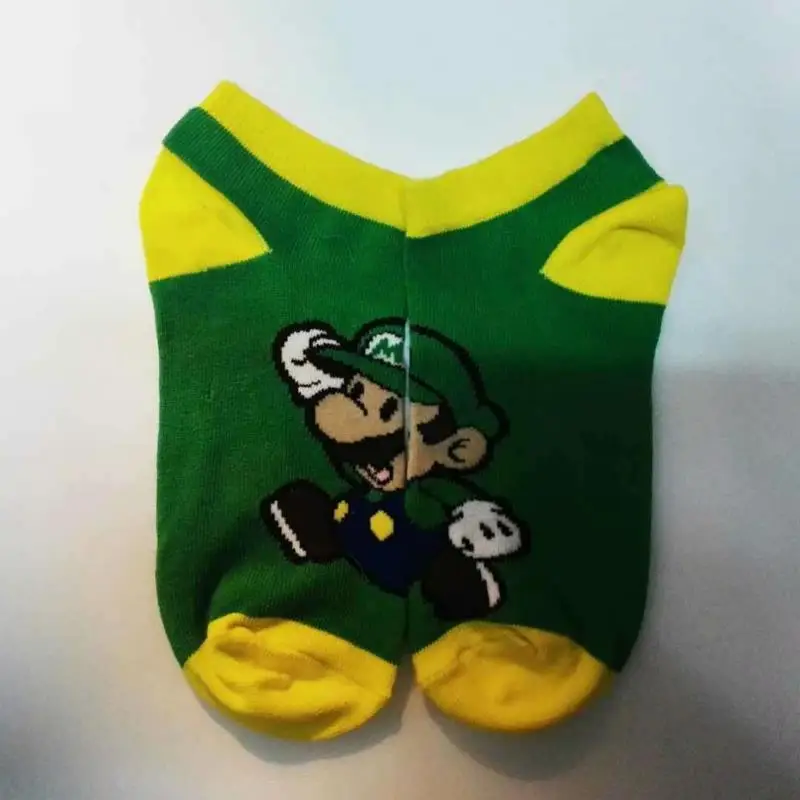 1 Pair new cute Anime Mario Bros Cartoon Kids cotton short Socks plush Toys Super Mario Cosplay Socks Children Gift Toys