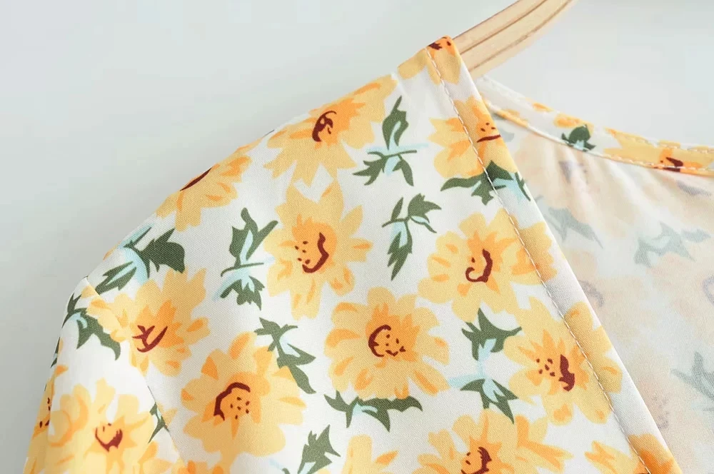 Винтаж boho kawaii цветочный длинное платье элегантные женские с пышными рукавами Сексуальная v шеи вечерние платье пикантные летние платье корейский vestidos
