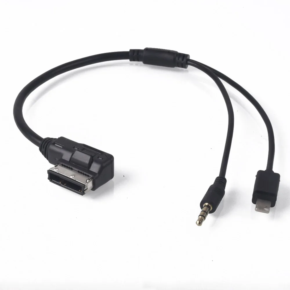 Car Styling AMI MDI MMI 3.5mm AUX Cable Interface Adaptor for vw Golf MK5 MK6 Passat B6 For Skoda Superb Octavia For Seat