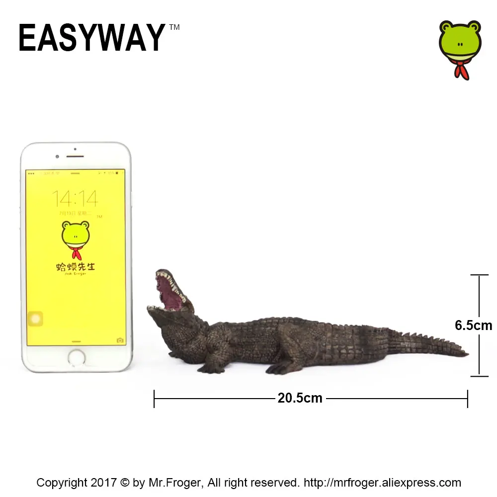 EASYWAY пластик Крокодил Игрушка Фигурка аллигатора моделирование животных модель