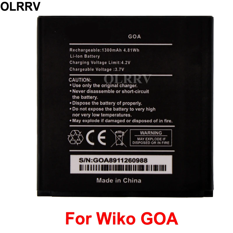 Для батареи Wiko GOA 1300mAh AKKU батарея|for wiko battery|battery for1300mah battery |