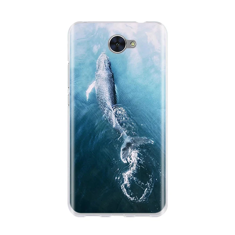 For Huawei Y7 / Y3 2017 Y5 Y6 Case 3D Cute Cat Bags Soft Silicone TPU Back Cover Y 7 Cases | Мобильные телефоны и