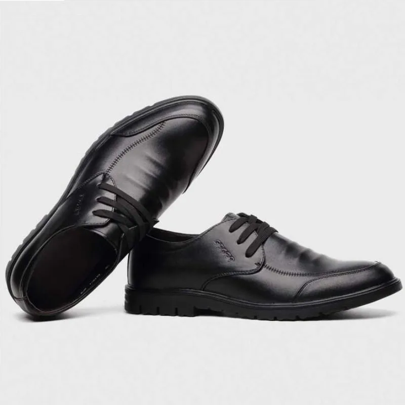 

Extra Large Size Men Shoes Genuine Leather British Men's Business Formal Shoes Lace Up Mens Leisure Derby Shoe Chaussures Hommes