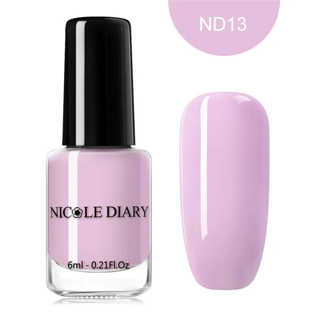 ND13 Nicole Diary шелушиться лак для ногтей Nude серии ногтей Лаки лак Однотонная одежда маникюр DIY дизайн Лаки на водной основе - Цвет: ND13