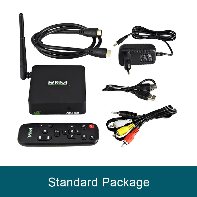 Standard RKM MK902II ТВ приставка Rockchip RK3288 четырехъядерный Android ТВ приставка 2 Гб ОЗУ 16 Гб 4 к H.265 2,4 г/5 г Wifi Bluetooth 4,0 ТВ приставка - Цвет: Standard
