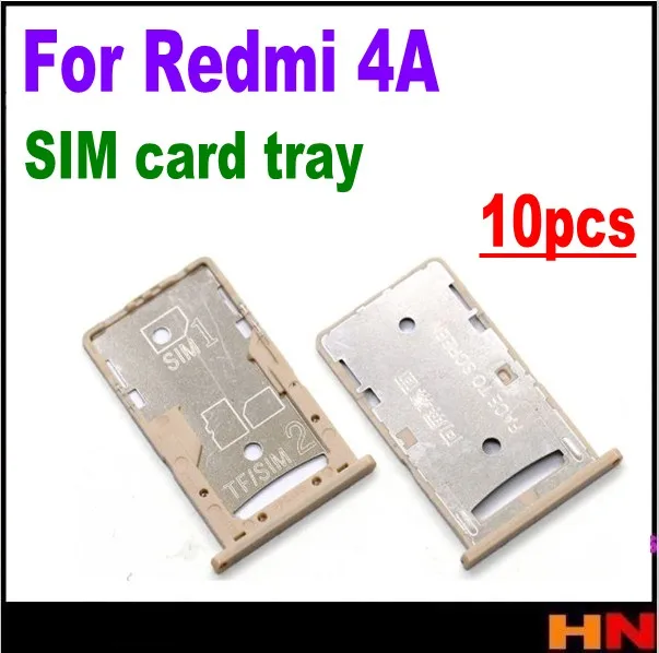 10 шт. оптовая продажа для Xiaomi redmi 4A RM4A держатель sim карты Слот слот лотка контейнер