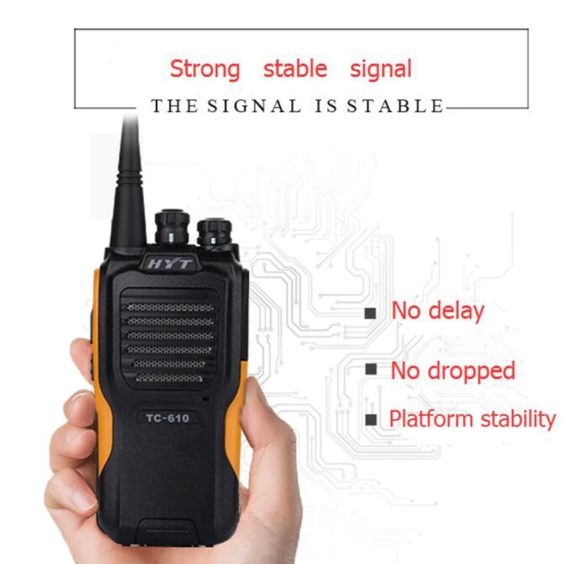 Новинка HYT TC-610 5 Вт Портативное двухстороннее радио водонепроницаемый UHF VHF бизнес CB ham Радио 136-174 МГц