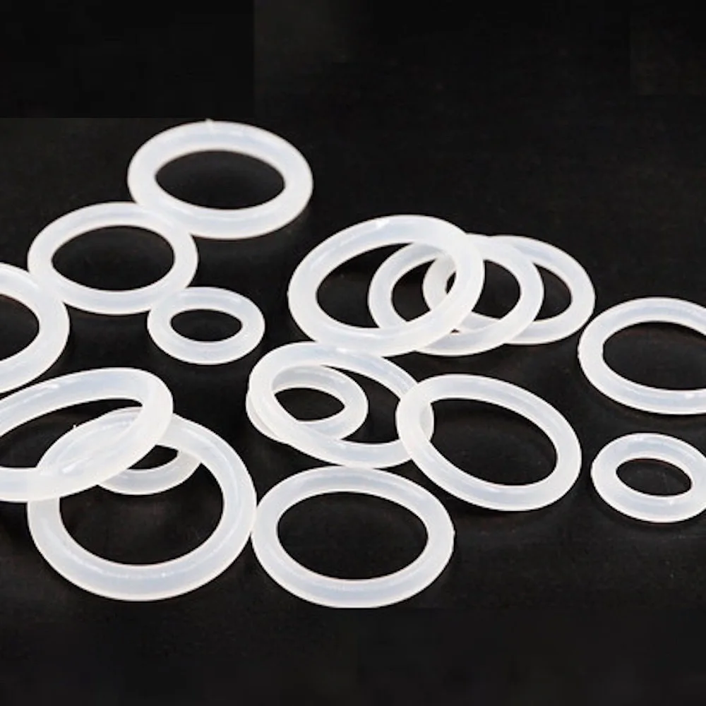 

100x VMQ O Ring Washer Silicone Sealing Gaskets Spacer 10x3 18x3 20x3mm M4 - M20 CS 3mm x ID 4 - 20mm Custom Made