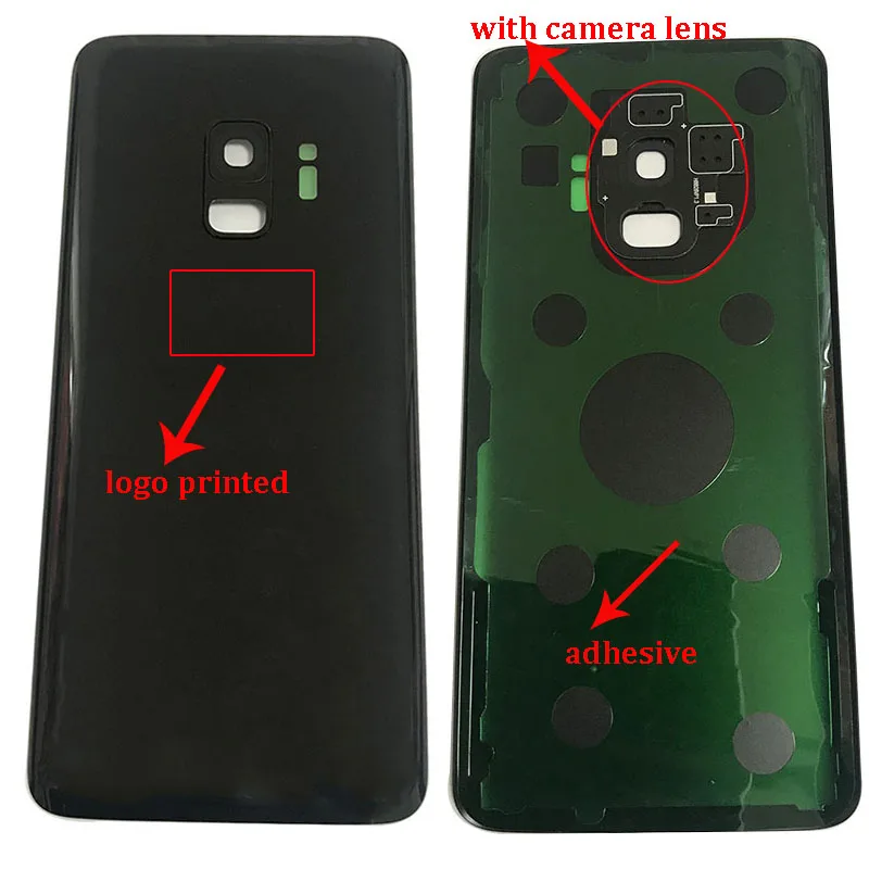 Замена заднего стекла для Samsung Galaxy S9 G960 G960F крышка аккумулятора задняя