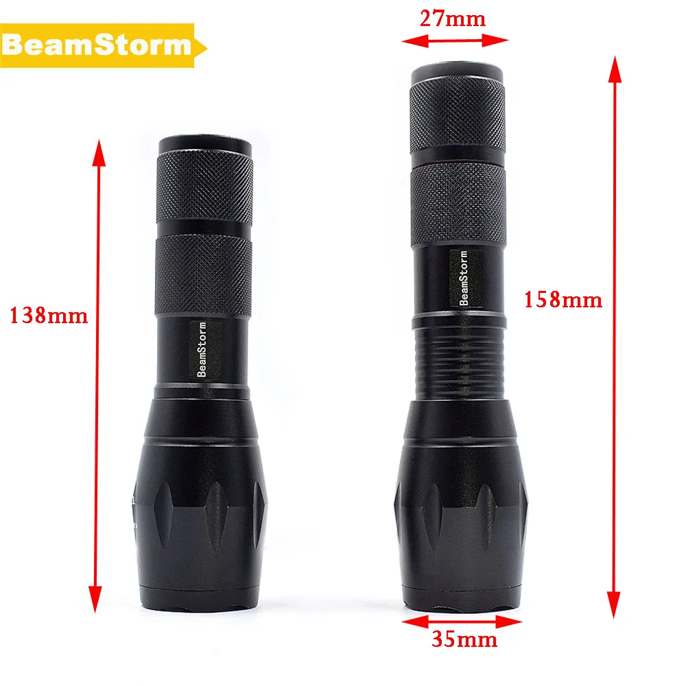 Beamstorm fl 15 Масштабируемые светодиодный фонарик 1000 люмен T6 Q5 зеленый красный белый