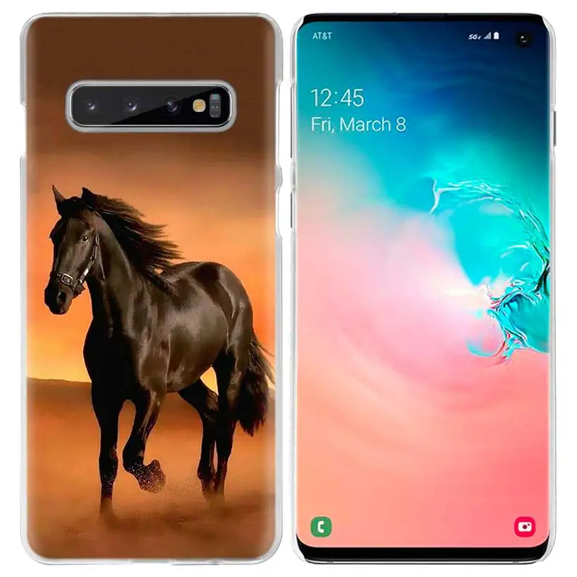 10 Horse чехол в виде животного для samsung Galaxy S10 5G S10e S9 S8 M30 M20 M10 J4 J6 плюс J8 Note 8 9 чистой твёрдой ПВХ чехол для телефона Fundas - Цвет: 10