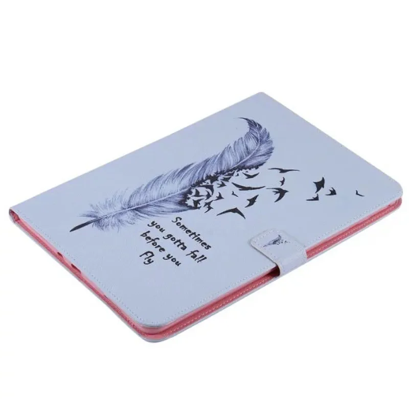 Fashion Stand PU Leather Case For Samsung Galaxy Tab A 9.7 inch SM T550 T551 T555 Painted Cat Horse Tree tablet Shell Cove | Компьютеры и