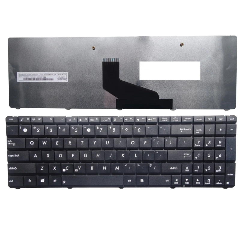 

New Keyboard FOR ASUS X53B X53U K73 X73 P53 N73 k55X X54 X53 US Replace laptop keyboard
