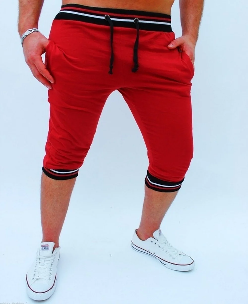 

ZOGAA 2019 Fashion Mens Workout Shorts Leisure Fashion Candy Sports Series Men's Pulling Rope Elastic Waist Five Pants 8 Colors