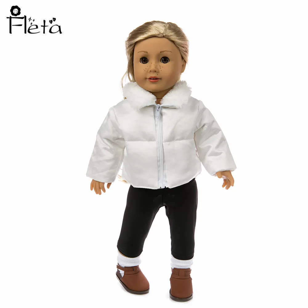 Кукольная одежда модная куртка деним повседневный комплект для 18 дюймовых