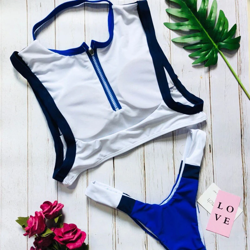 Bikinx спортивный купальник на молнии для женщин, бразильские стринги, женское бикини, пуш-ап, купальник,, Сексуальное Желтое Бикини, купальный костюм