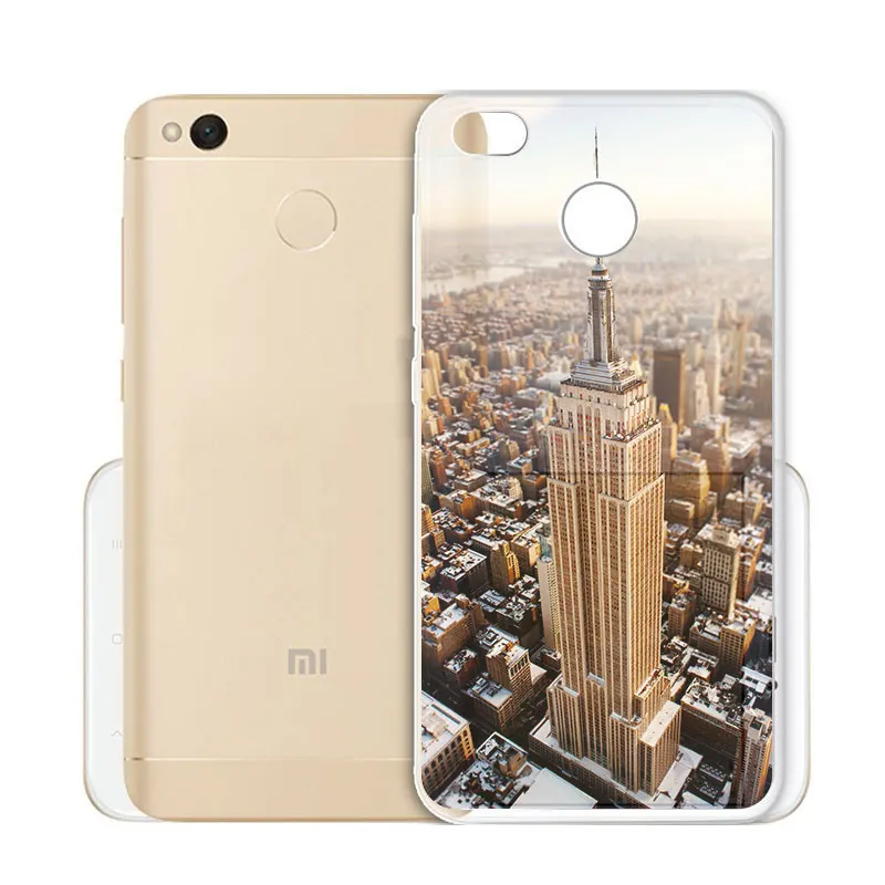 ТПУ Ясно градиентный телефонный чехол для mi 6 5 5S note3 красный note4x 4x3 S 4a 5a note5a Париж