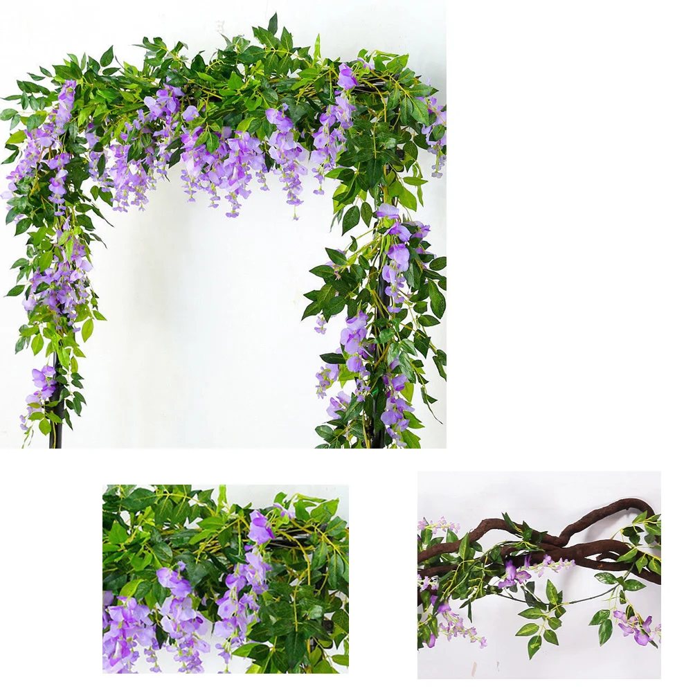 2 шт искусственный цветок растение венок из виноградных листьев Garden DIY этапе