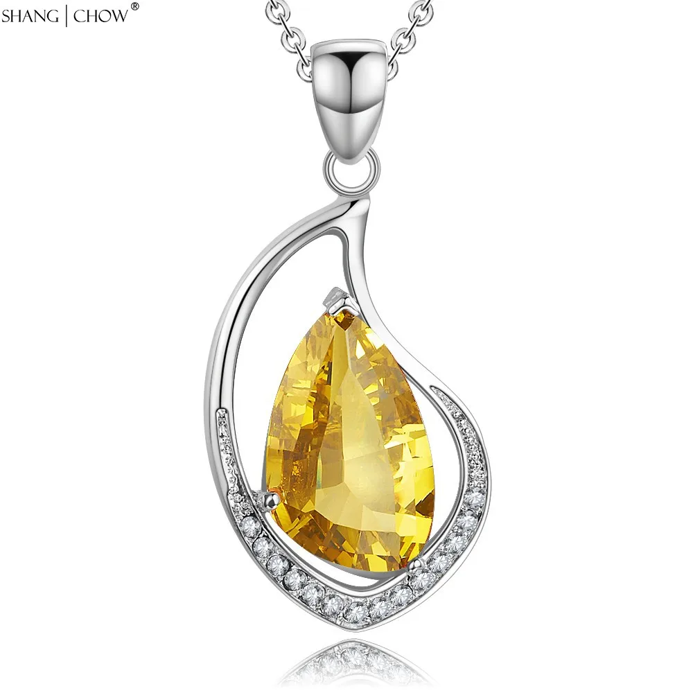 Модное ювелирное изделие огромный желтый кварцевый камень серебро 925 пробы