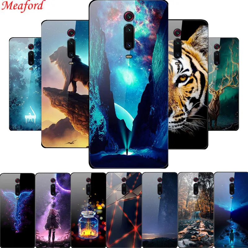 6,3" для Xiaomi mi 9T Pro Чехол mi 9T Pro роскошный стеклянный чехол-накладка для Xiaomi mi 9T Pro Чехол mi 9TPro TPU рамка красный mi K20 чехол
