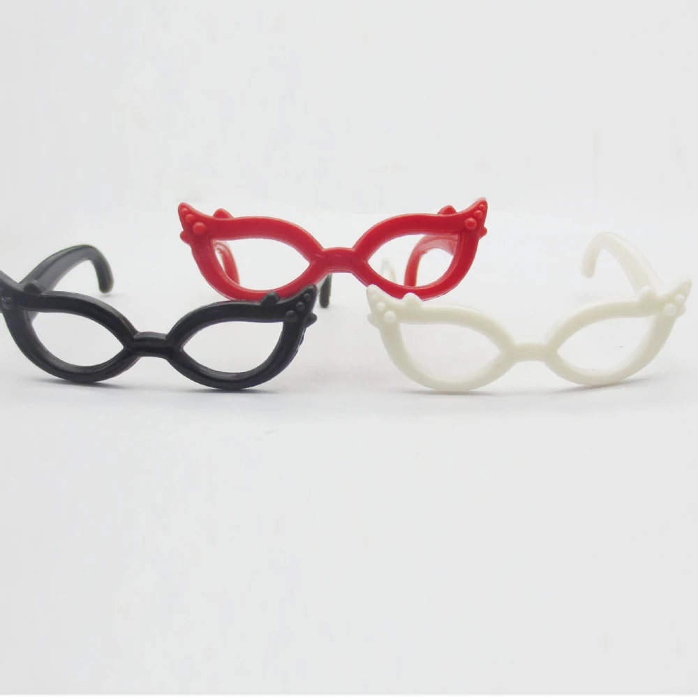 10 шт./компл. аксессуары для кукол мини пластиковые очки высоких куклы-Барби 1/6