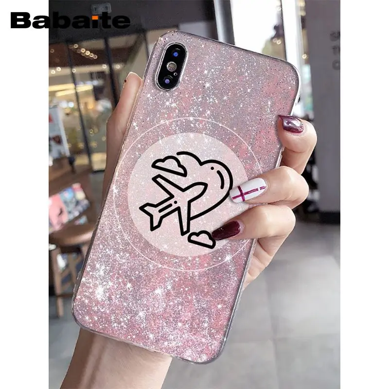 Babaite Travel the world бумажный самолет розовый чехол для телефона iPhone X XS MAX 6 6s 7 7plus 8 8Plus 5 5S
