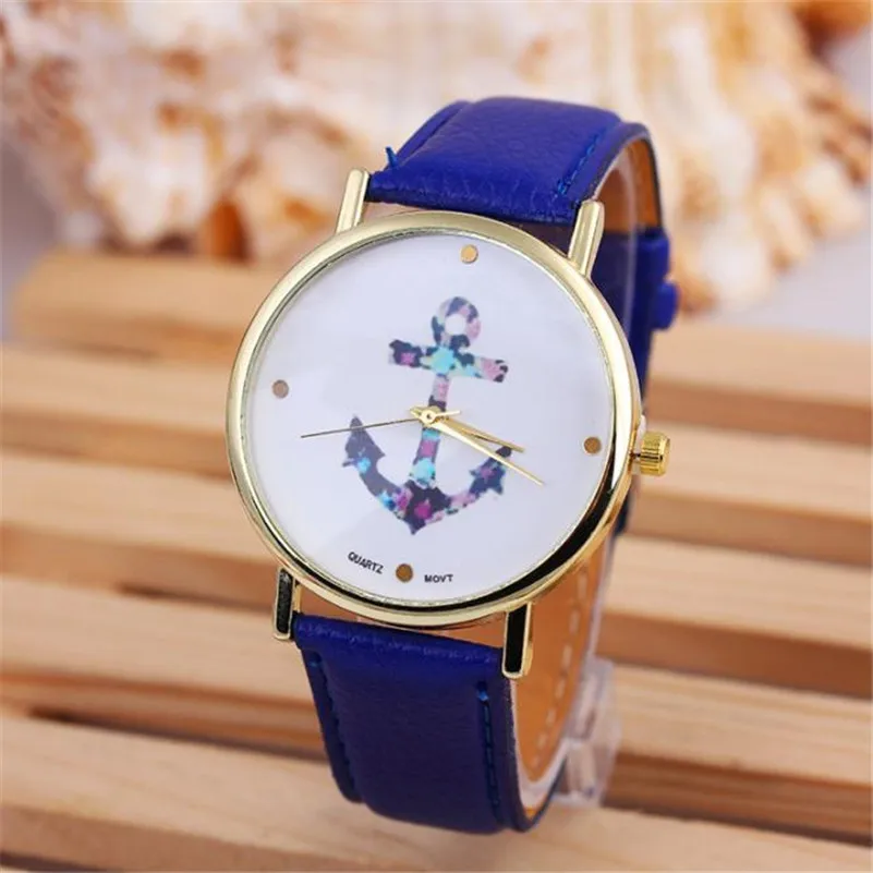Часы женские кварцевые винтажные с кожаным ремешком|watch f|watch fashionwatch anchor |