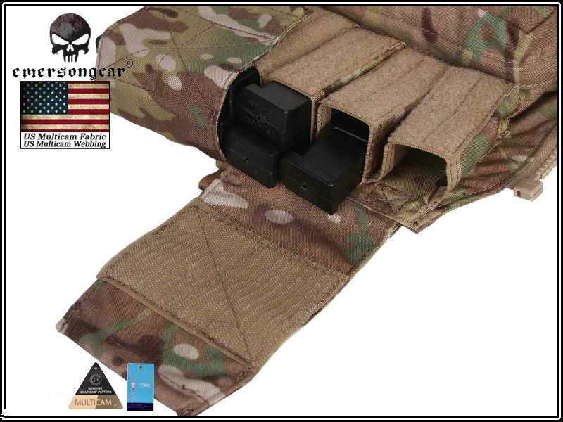 Emerson gear Back Pack на молнии панель для AVS JPC2.0 CPC Emerson тактический страйкбол Wargame Combat gear EM9286 мультикам койот черный