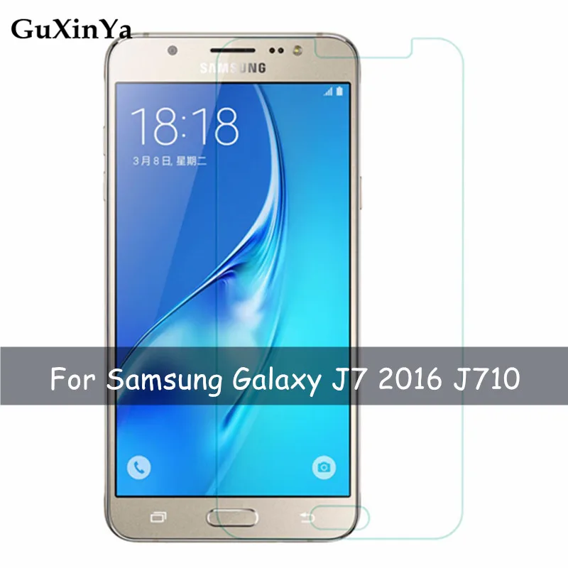 Закаленное стекло для Samsung Galaxy J7 2016 2 шт. защита экрана от царапин пленка