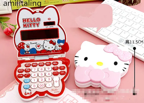 Новый милый стрейч Hello Kitty калькулятор солнечной энергии 12 цифровых yey 1103|digital