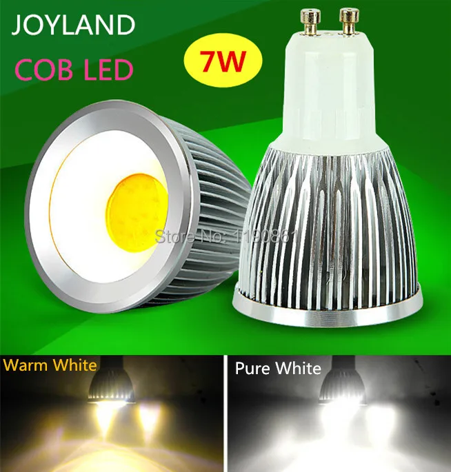 

Бесплатная доставка 85 в-265 в диммируемая 7 Вт GU10 E27 COB Светодиодная лампа Светодиодный прожектор белый/теплый белый LED освещение 10 шт./лот