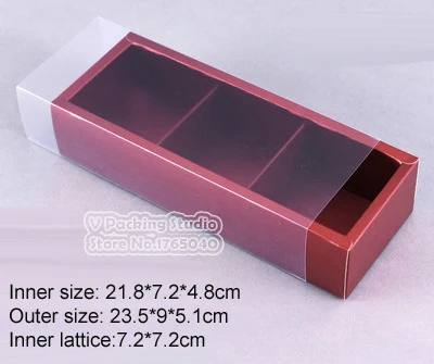 Подарочная коробка для конфет и тортов бумажная печенья макарунов 100