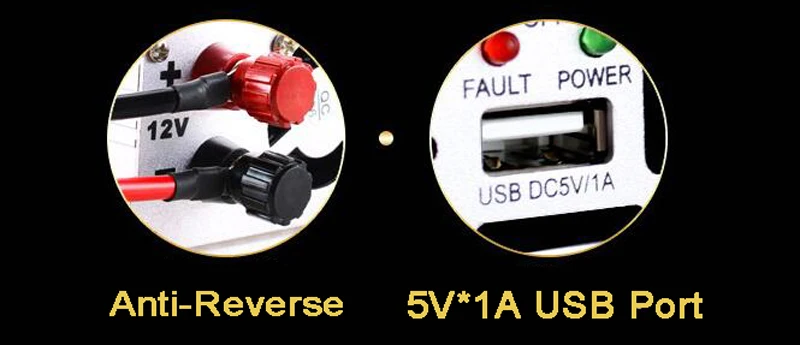 Suoer 1000 Вт DC12V к AC220V автомобильный инвертор с модифицированной синусоидальной волной/автомобильный инвертор с 5 В usb-портом/Бытовая Техника инвертор