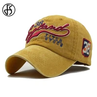 fs 2022 summer blue yellow baseball cap for men snapback women hats cotton bone trucker hat embroidered face caps gorras hombre