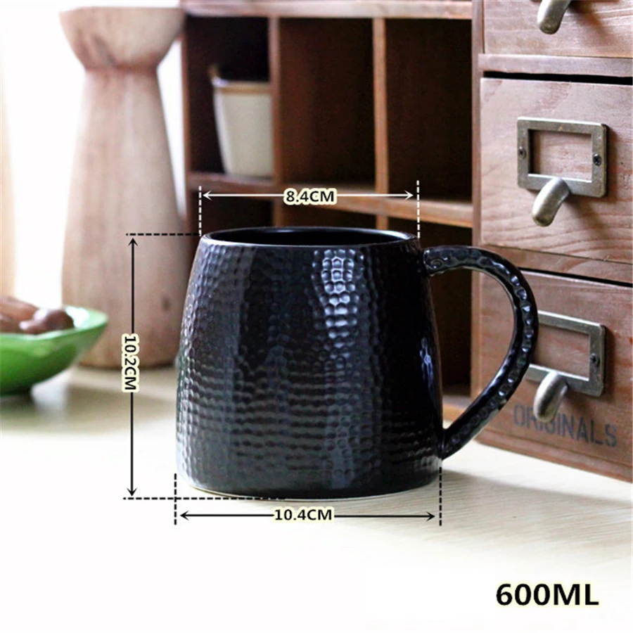 Большие черные и белые кофейные кружки чашка креативные товары изысканная