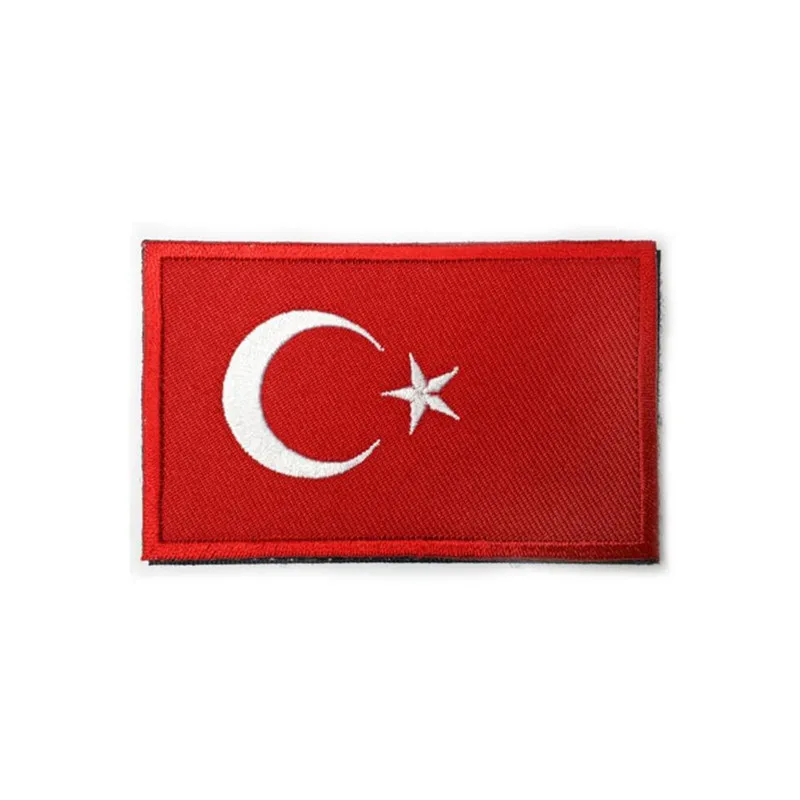Turkey Flag 3D вышитая EU Netherland Croatia Италия Новая Зеландия Флаг патч ПРИШИТАЯ нарукавная нашивка для одежды наклейка на рюкзак DIY Аппликация 8 см X 5 см - Цвет: Turkey Flag