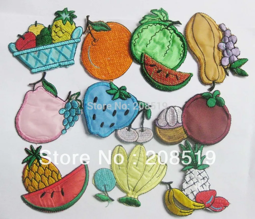 

PENNSN смешанные 50 шт. фруктовые патчи с утюгом аксессуары для одежды